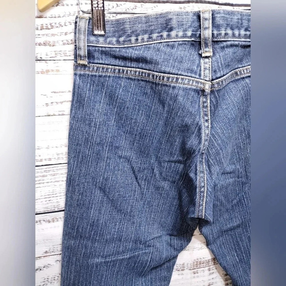 Gap Denim Jeans Medium Blue Y2K 2002 size 2R Long Lean Pockets Flare - Picture 7 of 7